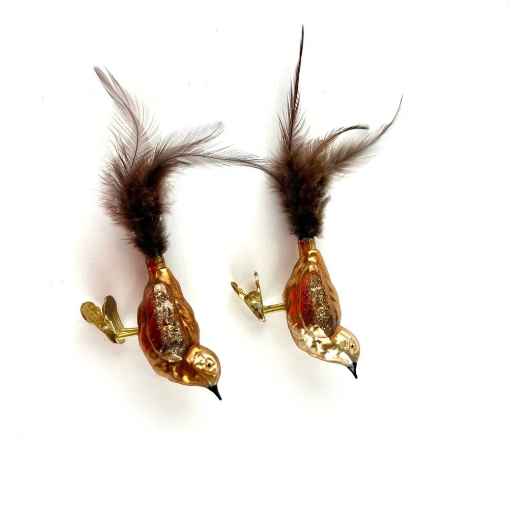 Assorted Decorative Bird Ornaments